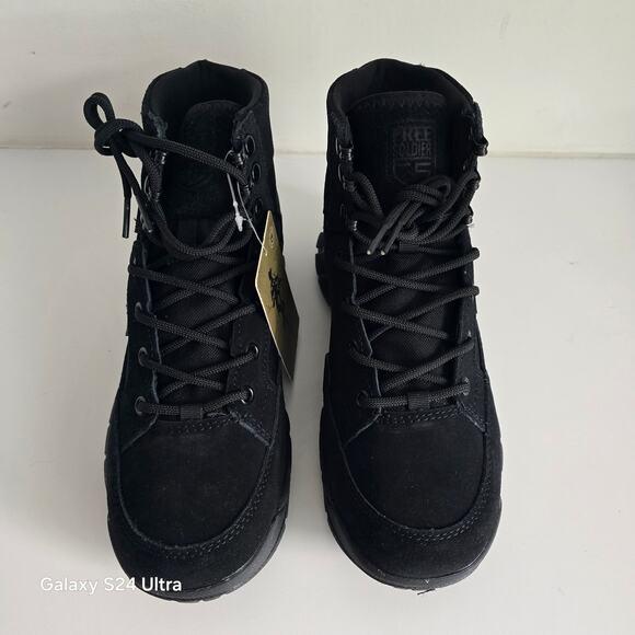 Free Soldier Tactical Military Combat Work Boots Black Suede & Fabric Men's 7 - Picture 4 of 8